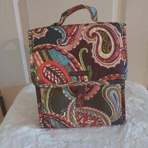 Vera Bradley multi-coloured paisley print lunch bag.